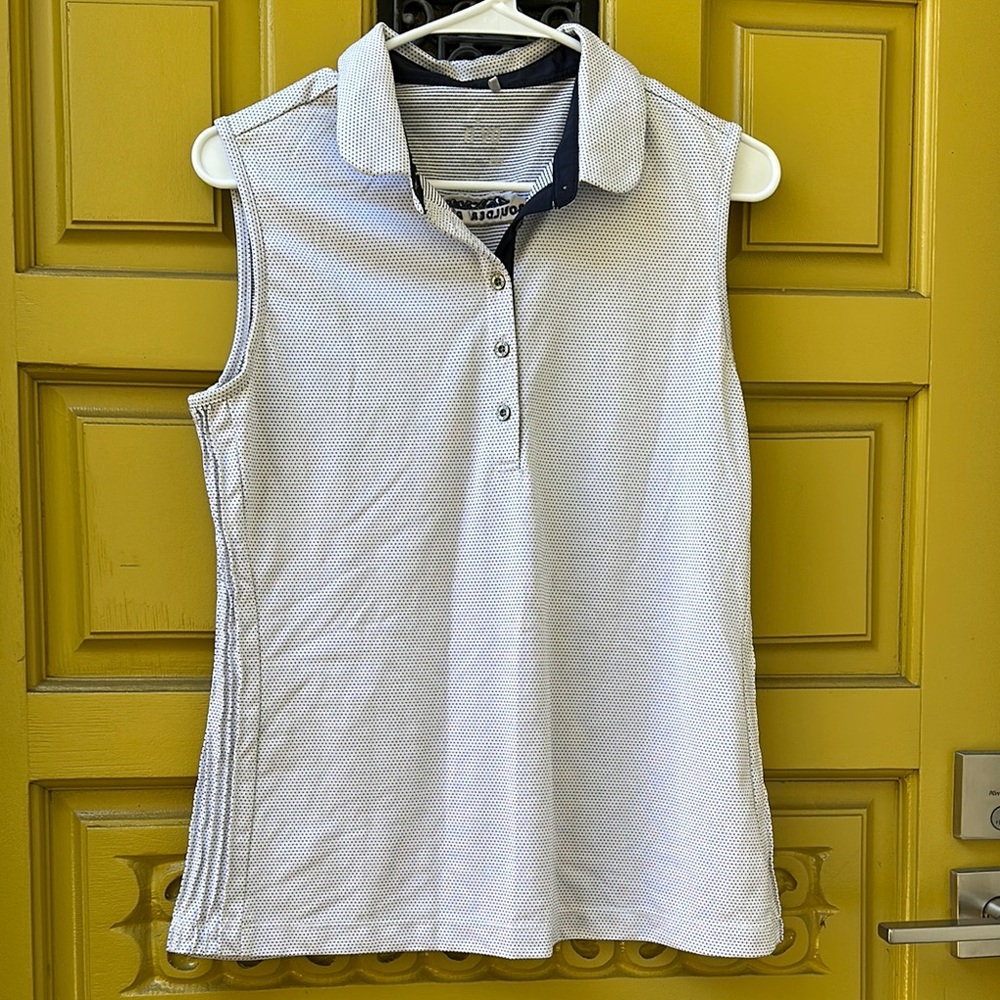 Women's Sleeveless golf Polo Shirt - White